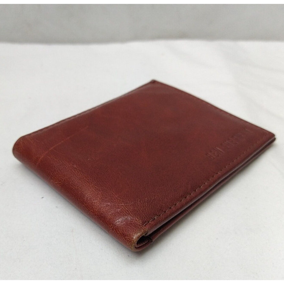 Ben Sherman Brown Leather Credit Card ID Window Bifold Man Wallet - Picture 7 of 15